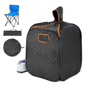 Portable Personal Steam Sauna Spa Tent with 1200 Watt Steam Generator, with Chair & Storage Bag, Home Therapeutic Sauna Blanket for Detox Relaxation