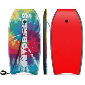 41 Inches Lightweight Body Board Boogie Board with EPS Core XPE Deck HDPE Bottom Multicolor1