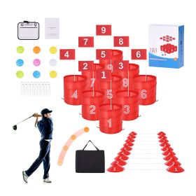 Backyard Golf Game, 9 Hole Golf Course, Golf Game Practice Games, Golf Chipping Game for Family, Adults and Kids