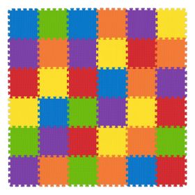 Non Toxic Play Mat for Kids Toddlers Childrens Infants Interlocking Foam Puzzle Thickest Baby Mat for Play & Exercise 36 Tiles 12x12in (10mm)  Floor C