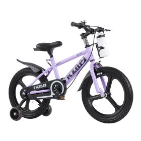 Kids Bike 16 Inch – High Carbon Steel Frame, Magnesium Alloy Wheels, Training Wheels with Night Glow, Adjustable Seat