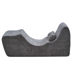 Yoga Chair Chaise, Ergonomic Chaise Lounge Chair for Yoga, Modern Boneless Curved Foam Lounge Indoor for Massage, Stretching, Relaxation, Exercise