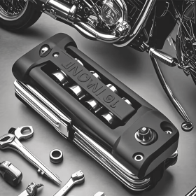 Outdoor Emergency Bike Multitool, ABS & Stainless Steel Motorcycle Repair Kit, Compact Bicycle Tool Set with Hex Keys, Screwdrivers