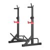 Power Cage Squat Rack, Home Gym Power Rack with Adjustable Height & Width