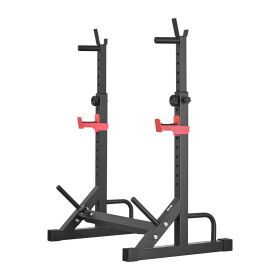 Power Cage Squat Rack, Home Gym Power Rack with Adjustable Height & Width