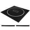 10x10 ft Wrestling Mat, Martial Arts Thick Mat for Home Gym Workouts Exercise, Waterproof PVC Roll-Up Training Mats with Circles, for Gymnastics