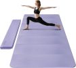 Foldable Yoga Mat Extra Thick & Large (74.0" x 47.2" x 0.4"), Double-Sided Non-Slip Lightweight Fitness & Pilates Mat