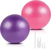 Pilates Ball 2P, 9 Inch Workout Ball for Women Men Kid Toddler, Small Exercise Ball with Pump for Physical Therapy, Stability, Stretching, Barre, Yoga