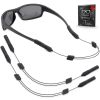 Eye Glasses String Strap Holder L 15 inch No Tail Sunglass Strap for Men Adjustable Eyeglass Strap for Women Wired Eyewear Retainer Lanyard 2 Cords