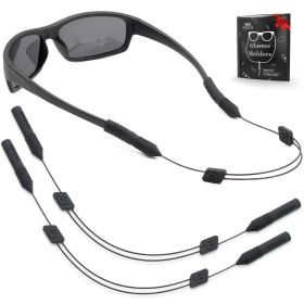Eye Glasses String Strap Holder L 15 inch No Tail Sunglass Strap for Men Adjustable Eyeglass Strap for Women Wired Eyewear Retainer Lanyard 2 Cords