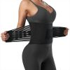 Women's waist training device Neoprene sauna sweat training belt waist shaping belt (black) XL size