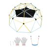 Climbing Dome, for Kids 3 to 10 Years Old,10FT Geometric Dome Climber with Hammock and Swing, Jungle Gym Supports 750LBS and Easy Assembly