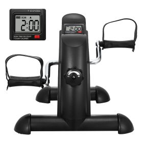 Under Desk Bike Pedal Exerciser, Mini Exercise Bike for Arm/Leg Exercise, Multi-level Resistance Pedal Exerciser for Home Office Workout