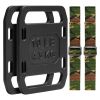 Cast Iron Ruck Weights, 10LB Pair Ruck Plate, Weighted Weights for Rucking, Adjustable Ruck Plate with Straps, for Rucking, Swings, Squat