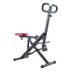 Squat Machine, Deep Squat Rowing Machine for Home, Easy Setup & Foldable Exercise Equipment, Glute Trainer Machine with 12-Gear Adjustable Resistance