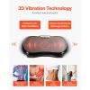 Vibration Plate Exercise Machine, Whole Body Shaker for Lymphatic Drainage and Weight Loss, Home Workout Gym Fitness Equipment with 2 Resistance Bands