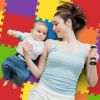 Non Toxic Play Mat for Kids Toddlers Childrens Infants Interlocking Foam Puzzle Thickest Baby Mat for Play & Exercise 36 Tiles 12x12in (10mm)  Floor C