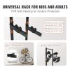 4 Bike Storage Rack, Free Standing Gravity Wall Vertical Bike Rack, Fully Adjustable Bike Rack Garage, Sturdy Steel & Easy Assemble, for Garage