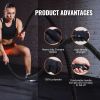 Battle Rope, 1.5 Inch Diameter 30Ft Length Polyester Exercise Rope, Battle Exercise Equipment with Protective Sleeve & Anchor