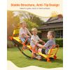 Kids Seesaw, 200 lbs Load Capacity, Metal Rocking Teeter Totter with Handles, Toddler Seesaw for Children Aged 3+