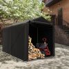 7 x 5.2FT Storage Shelter Outdoor Bike Tent with Waterproof Cover and Zipper Door
