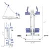 Foldable Ab Machine, Ab Workout Equipment with Adjustable Angles and Resistance Bands for Core and Stomach Exercise