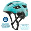 Youth Bike Helmet, Mint Green, Adjustable Fit, Ages 8+, Lightweight for Biking & Scooters