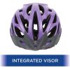 Youth Full-Coverage Bike Helmet, Lilac – Age 8+, 24 Vents, Adjustable Fit, with Visor