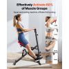 Squat Machine, Deep Squat Rowing Machine for Home, Easy Setup & Foldable Exercise Equipment, Glute Trainer Machine with 12-Gear Adjustable Resistance