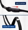 Eye Glasses Holder Around Neck 23 inch 4 Glasses Straps for Men Women Glasses Holder Strap Retainer Sunglass Holder Strap Eyeglasses Strap Lanyard Bla