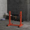 Bulgarian Split Squat Stand, Single Leg Squat Stand, 12-Level Adjustable Squat Roller for Lower Body Strength Training, Red