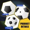 4 Pcs Sport Balls Set Official Size Athletic Balls Include Soccer, Football, Basketball
