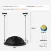 Half Exercise Ball Trainer, 23 inch Balance Ball Trainer, 660 lbs Capacity Stability Ball, Yoga Ball with Resistance Bands and Pump