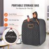 Portable Personal Steam Sauna Spa Tent with 1200 Watt Steam Generator, with Chair & Storage Bag, Home Therapeutic Sauna Blanket for Detox Relaxation