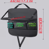 Heavy Duty Thickened PU Leather Car Back Seat Organizer, High Load-Bearing Auto Backseat Storage Bag, Hanging Organizer for Car, SUV, Minivan