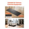 Foldable Walking Pad Treadmill Mat, 1/4" Thick, 24" x 68" Exercise Equipment Mat for Elliptical on Carpet Hardwood Floor