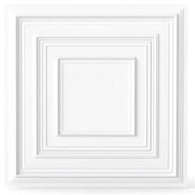 12 Pack 24" X 24" PVC Drop Ceiling Tiles, Waterproof 3D Textured Ceiling Panels For Home Office (Option: Defaulttitle)